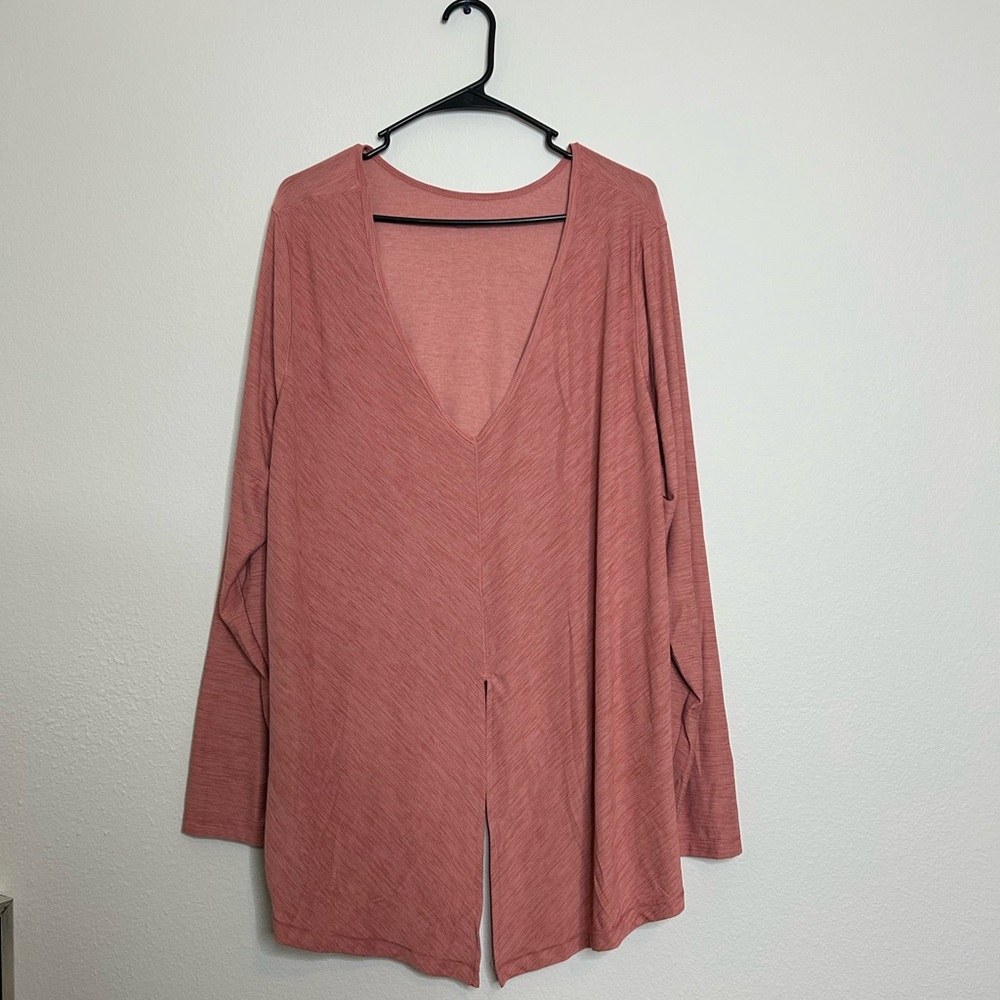 NWT Old Navy long sleeve shirt size 3X Blush Pink Color